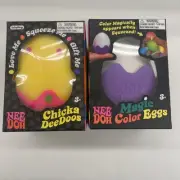 ChickaDeeDoos Nee Doh Squeeze Stress Toy Chick & Magic Color Egg Needoh Easter