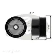 Gates Alternator Pulley - OAP7101