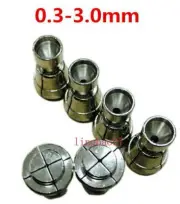1x CNC Wire EDM Spark Machine Drill Guide 0.3-3.0 mm Stainless Steel Collet Part