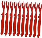 FUNOMOCYA Sturdy Plastic Seafood Forks Set Picks for Crab Lobster Shrimp Peeling