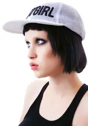 [Dimepiece] Babygirl White Mesh 6-Panel Cap