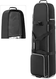 Findway Golf Travel Bag with Wheels, Heavy Duty 900D Oxford Wear-Resistant and Waterproof Golf Club Bag, Soft-Sided, Padded,Golf Travel Cover for Flight and Airline