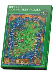 Water & Wines Ireland Whiskey Map Jigsaw Puzzle 1000 Pieces