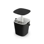Costway 15L Portable Ice Box Bar Bucket Beverage Cooler Black