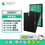 綠綠好日 2年份 HEPA 抗菌 濾芯 蜂巢顆粒活性碳 適 COWAY AP-1019C