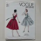 Vogue Sewing Pattern 1696 V1696 Dress Reissue Circa 1954 Pattern Size 8-16 NEW