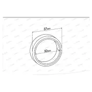 Redback Flange Gasket ID 50mm for Benz E 320 C124 E 300 T S124 260 E E 320 W124