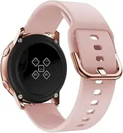 [TIOYW] For Garmin 245 Straps Rose gold buckle Silicone Watch Band For Forerunner 245M/645/Vivoactive 3/Venu/venu sq/Move Luxe Bracelet