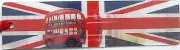 Lenticular Moving London Red Bus Jubilee Union Jack Bookmark. British GB UK Flag