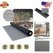 Tear-Resistant 60x96 Charcoal Pet Screen Mesh for Doors - Easy Install