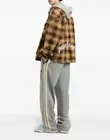 PALM ANGELS CURVED LOGO CHECK OVERSHIRT MEN JACKET PMES038S25FAB0016003
