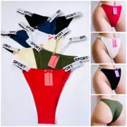 6-12 Bikini Cheeky Hi-Cut LONG LEG Panties Undies 95% COTTON UNDERWEAR PL12 S-XL