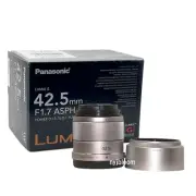 New Panasonic LUMIX G 42.5mm f/1.7 ASPH. POWER O.I.S. Lens - SILVER [H-HS043]