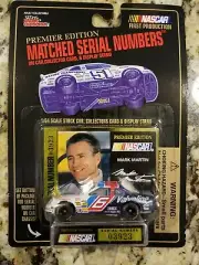 Mark Martin Racing Champions 1/64 S Premium Edition Car Card & Display Stand New