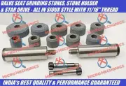 10x Valve Seat Grinding Stones 2x Stone Holders 2x Drivers - SIOUX Thread 11/16"