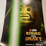 LEGO STAR WARS Rebuild the Universe 13"x19" Original Promo Poster SDCC 2024 MINT