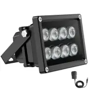 Univivi IR Illuminator 90 Degree Wide Angle 8-LEDs IR Infrared Light 850nm In...