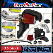 BCP RED 11-14 Ford Mustang GT 5.0 V8 Cold Shield Air Intake Kit + Filter (for: Ford)