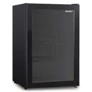 Husky 130L Single Glass Door Indoor Bar Fridge in Black (HUS130CNBLK)