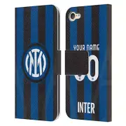 CUSTOM INTER MILAN 2022/23 CREST KIT LEATHER BOOK CASE FOR APPLE iPOD TOUCH MP3