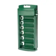 Socket Organizer 1/2" Drive 6 Slots Portable Deep Socket Clip Rail Holder