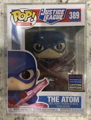 Funko Pop! Justice League: The Atom Wonderous Con Exclusive #389 w/ Protector