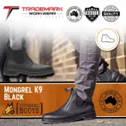 Mongrel K9 Chelsea Cut Boot Non Safety Black (K91020) UK/AU3-14 RRP$179.95