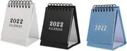 CANIGHT School Desktop Calendar 2022 3 Pieces Tabletop Calendar Memo Elegant and Fashion