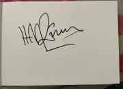 Hans Zimmer Signed 5.8x8.3 White Card - Movie Composer