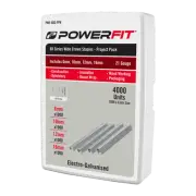 powerfit 80 series wide crown electro galvanised staples project pack 4000 pack
