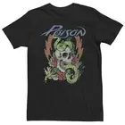 Poison 1980's Glam Hair Metal Rock Group Band World Tour CONCERT Adult T-Shirt Z