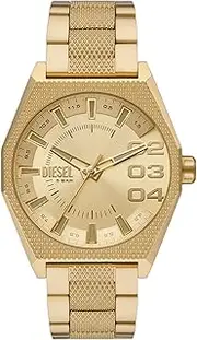 [Diesel] Scraper Men's Watch with Stainless Steel Bracelet or Leather Band