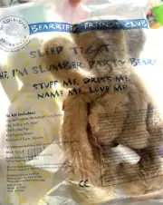 Build a Bear Bearrific Friends Club Slumber Party Bear Pajama's Slippers 2007