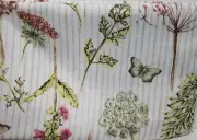 Printed Fabric Tablecloth,60"x84"Oval, BUTTERFLIES & FLOWERS,SWEET WILDFLOWER,NB