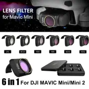 6PCS Drone Camera Lens Filter Kit MCUV CPL ND4/8/16/32 for DJI Mavic Mini/Mini 2