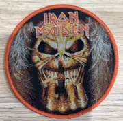 Iron Maiden EDDIE CANDLE FINGER Licensed Woven Patch Sew On Heavy Metal