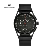 在飛比找PChome24h購物優惠-Porsche Design 保時捷精品 經典黑時尚三眼機械