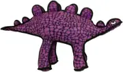 Plush Dog Toy, Purple Large Stegosaurus