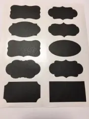20X Chalkboard Blackboard Chalk Board Black Sticker Kitchen Jar Container Label