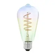 Eglo Lighting 4W LED E27 ST64 Pear Globe - Rainbow - 2000K