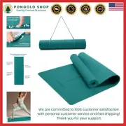 Eco-Friendly Non-Slip TPE Exercise Mat with Alignment Marks for Yoga & Pilates
