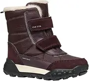 [Geox] J TREKKYUP Girl B AB Snow Boot, DK Burgundy, 4.5 UK, Dk Burgundy, 4.5 UK