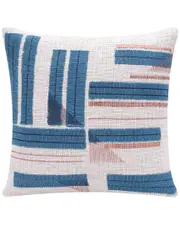 LR Home Scarlett Modern Geometric Handmade Throw Pillow