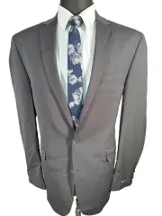NEW KENNETH COLE Mens Gray SLIM FIT Pinstripe Sport Coat Blazer Jacket SIZE 42L