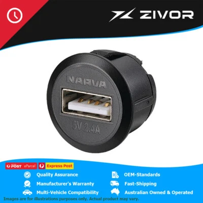 New Genuine NARVA 2.3 x 1.5cm Mini Flush Mount USB Socket #81100BL (for: Mini)