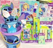 NEW DISNEY STITCH EASTER TOY GIFT BASKET PLUSH bunny DOLL TOYS JEWELRY SET