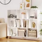 Artiss Bookshelf, 10 Cubes Book Shelf Corner Wall Shelves Display Cabinet Boo...