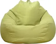 Bean Bag Chair Cover (Without Filler) Bean Bag Sofa Couch Cover High Back Lazy Sofa Bean Bags Plush Toy Storage Bag Clothes Organizer Beanbag Chair Cover for Adults Kids (Green, XL:39.4 x 47.2in)