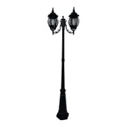 Oriel Lighting Highgate Twin Tradtional Outdoor Post Light Black