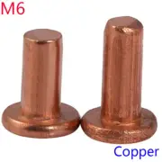 M6 Countersunk Flat Head Solid Copper Rivet Nut Insert nuts